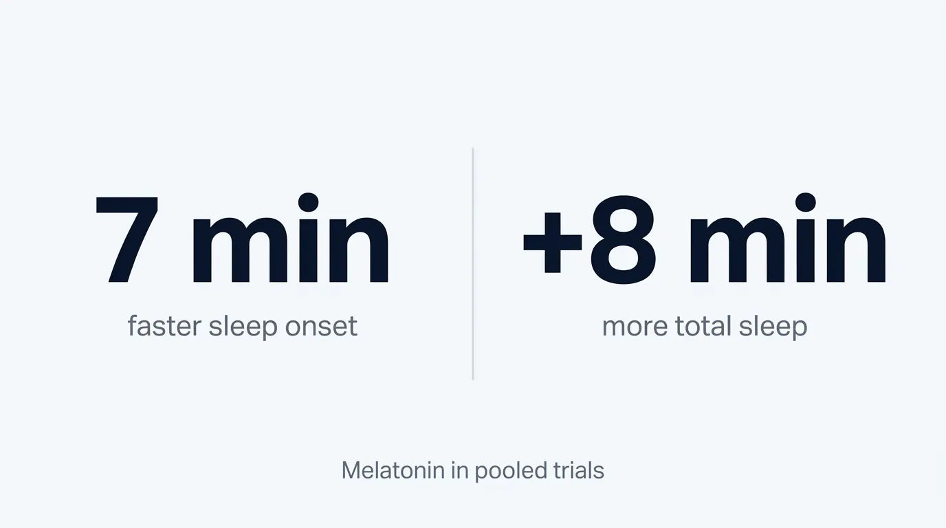 Infographic showing melatonin